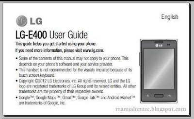 LG Optimus L3 manual / user guide LG Optimus L3 manual / user guide