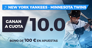 Paston Megacuota MLB: New York Yankees vs Minnesota Twins 19-20 septiembre Paston Megacuota MLB: New York Yankees vs Minnesota Twins 19-20 septiembre