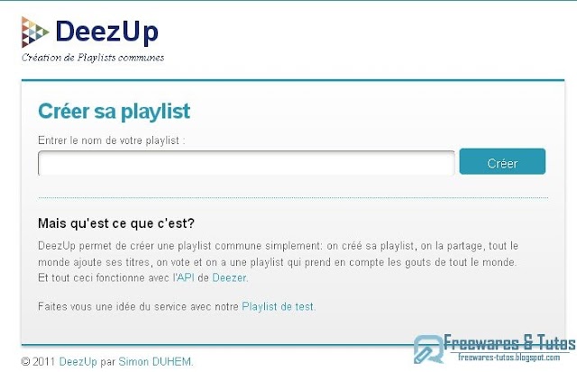 DeezUp : un service de création de playlists communes sur Deezer
