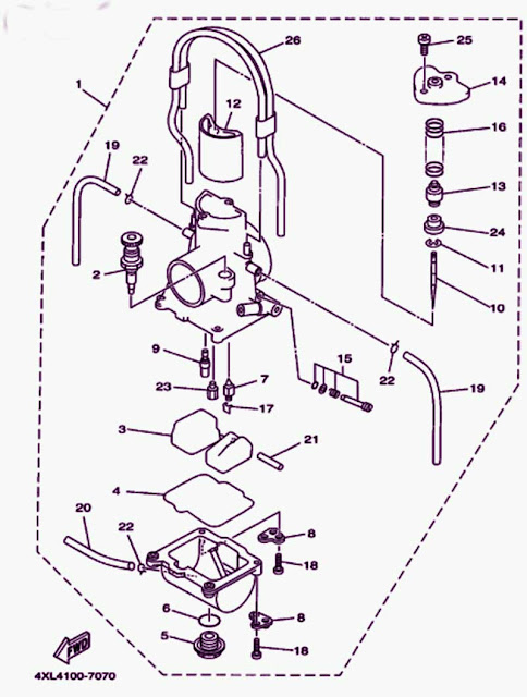 1998 Yamaha Yz250 Carburetor Diagram