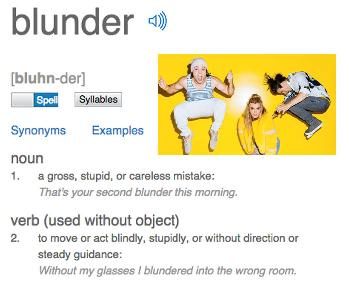 Blunder, Noun