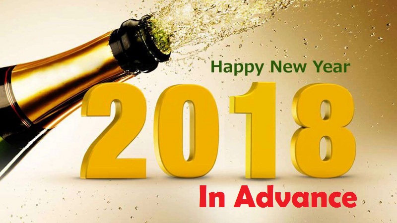 हैप्पी न्यू ईयर इन एडवांस Hindi Wishes SMS Messages | New Year 2018 Wishes - Hindi Status And