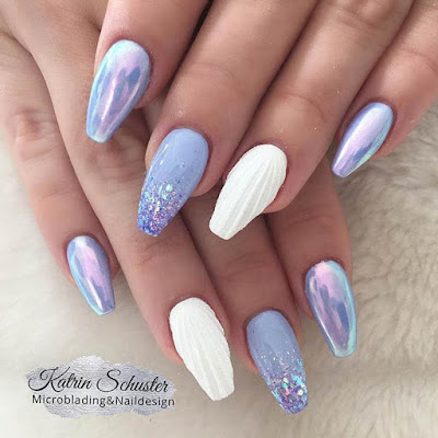 ✘ 21+ Mermaid Inspired Nails Ideas to Attract Your Beauty Magical creatures like unicorns have inspired many nail styles ✘ 21+ Mermaid Inspired Nails Ideas to Attract Your Beauty