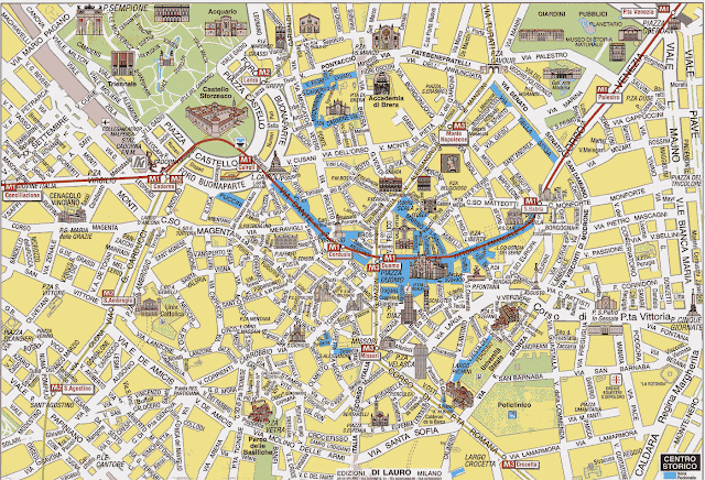 Mapa da cidade de Cagliari - Sardenha