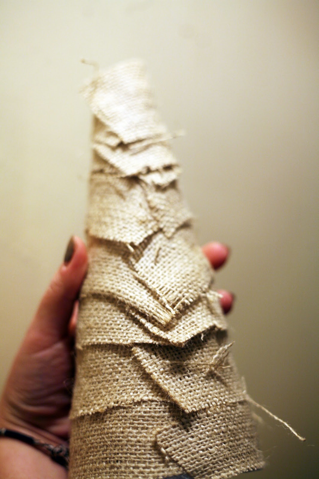 D.I.Y. Louisville Burlap Christmas Trees