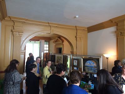 Display of artwork at Hope Lodge during art center fundraiser Display of artwork at Hope Lodge during art center fundraiser