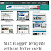 Max Blogger Template 2018