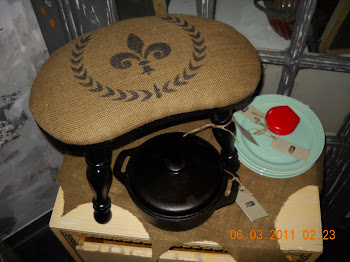 Burlap Covered Milking Stool