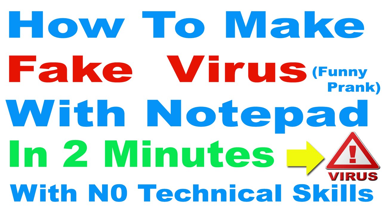 TECHTRO How to create a harmless virus to prank your friends