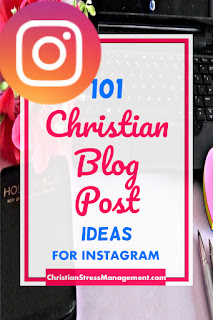 101 Christian Blog Post Ideas for Instagram book promotion
