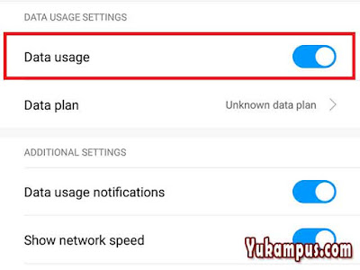 cara menampilkan notifikasi penggunaan data internet xiaomi