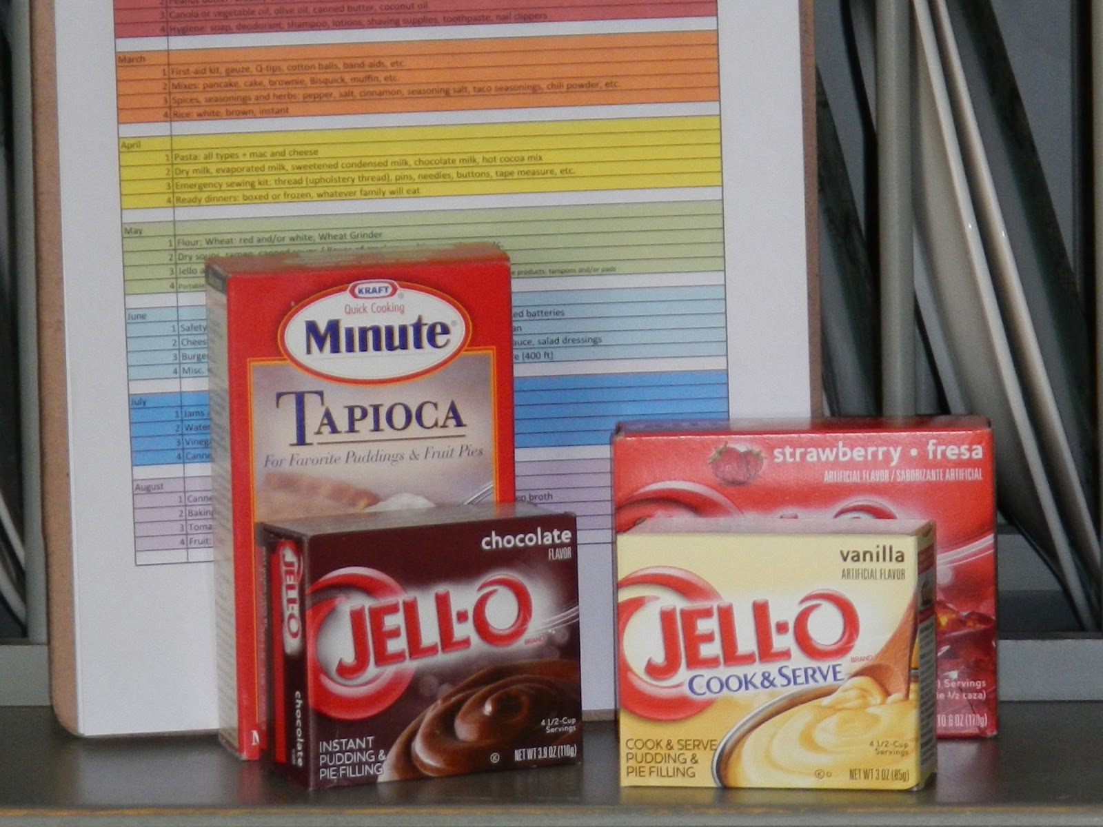 Time of Our Lives May Week 3 Jello and Pudding Mixes
