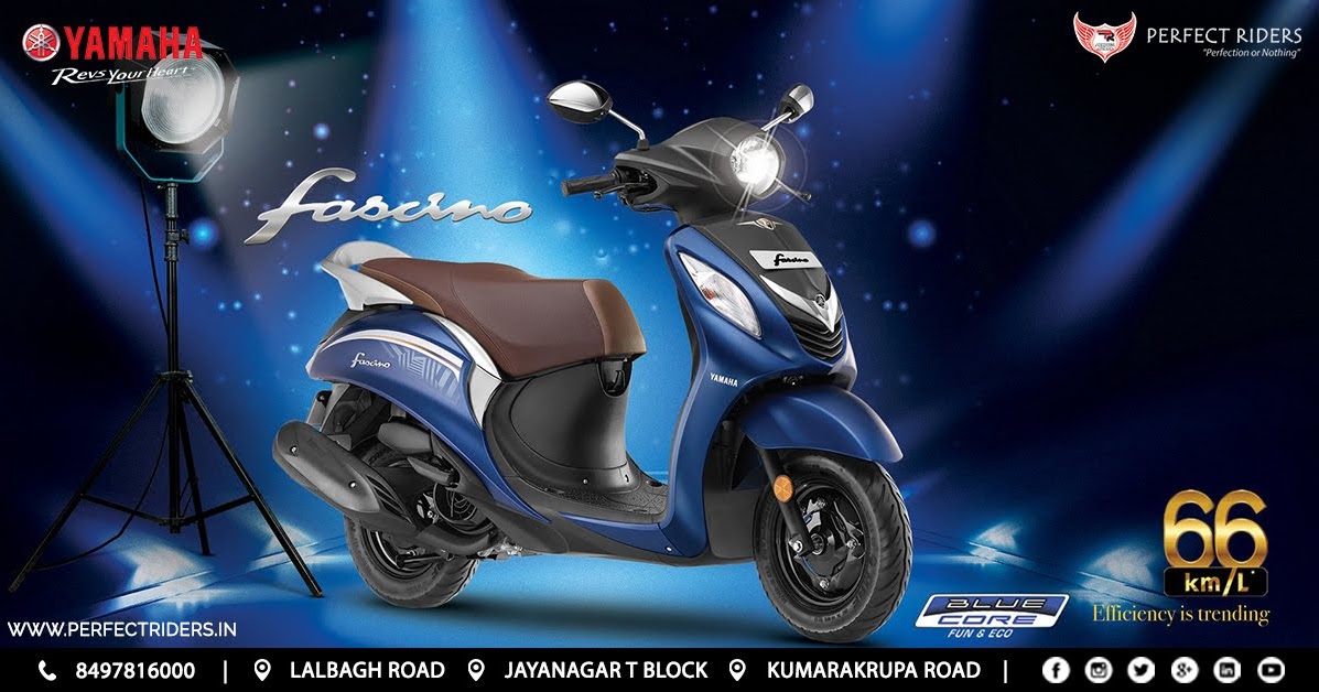 Perfect Riders The allnew YAMAHA Fascino at Perfect Riders Bangalore
