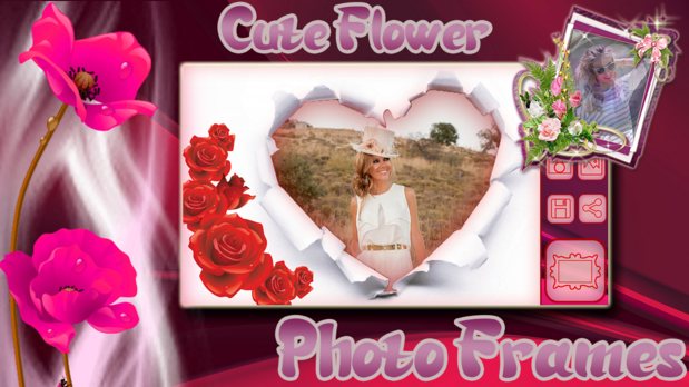 cute flower photo frames for android app free download android