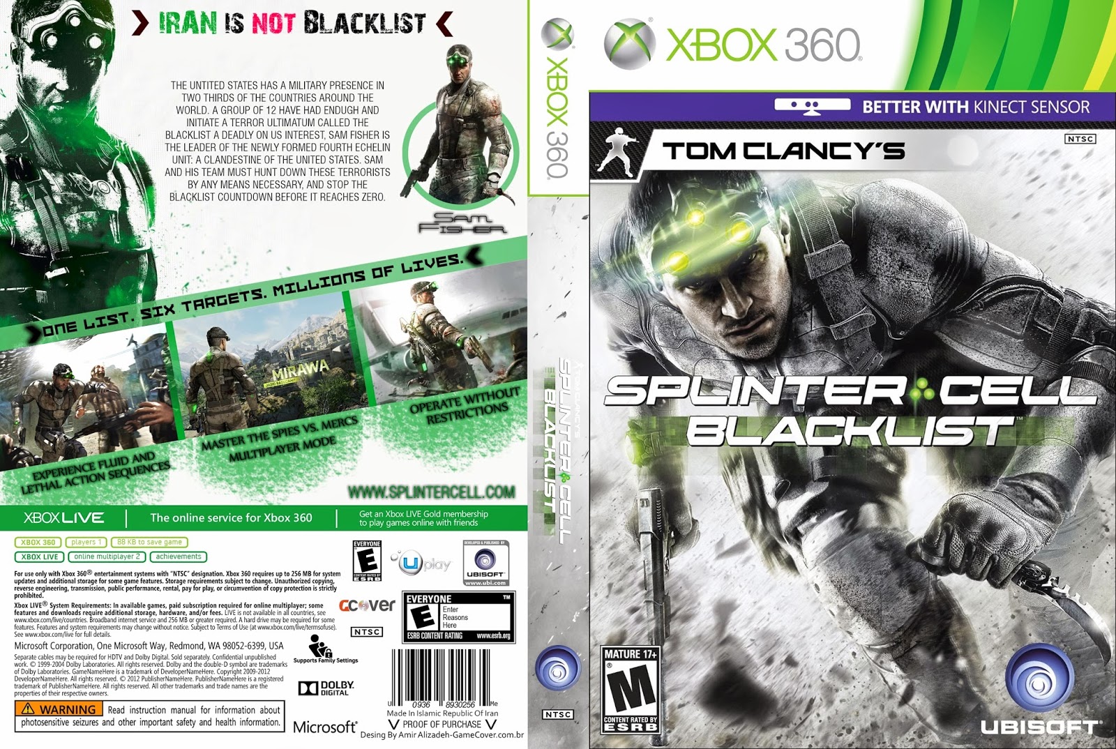 Tom Clancy's Splinter Cell Blacklist Xbox 360
