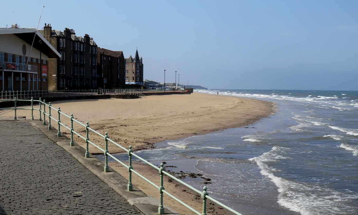 Alex and Bob`s Blue Sky Scotland Musselburgh. Joppa. Portobello. The John Muir Way. Edinburgh's