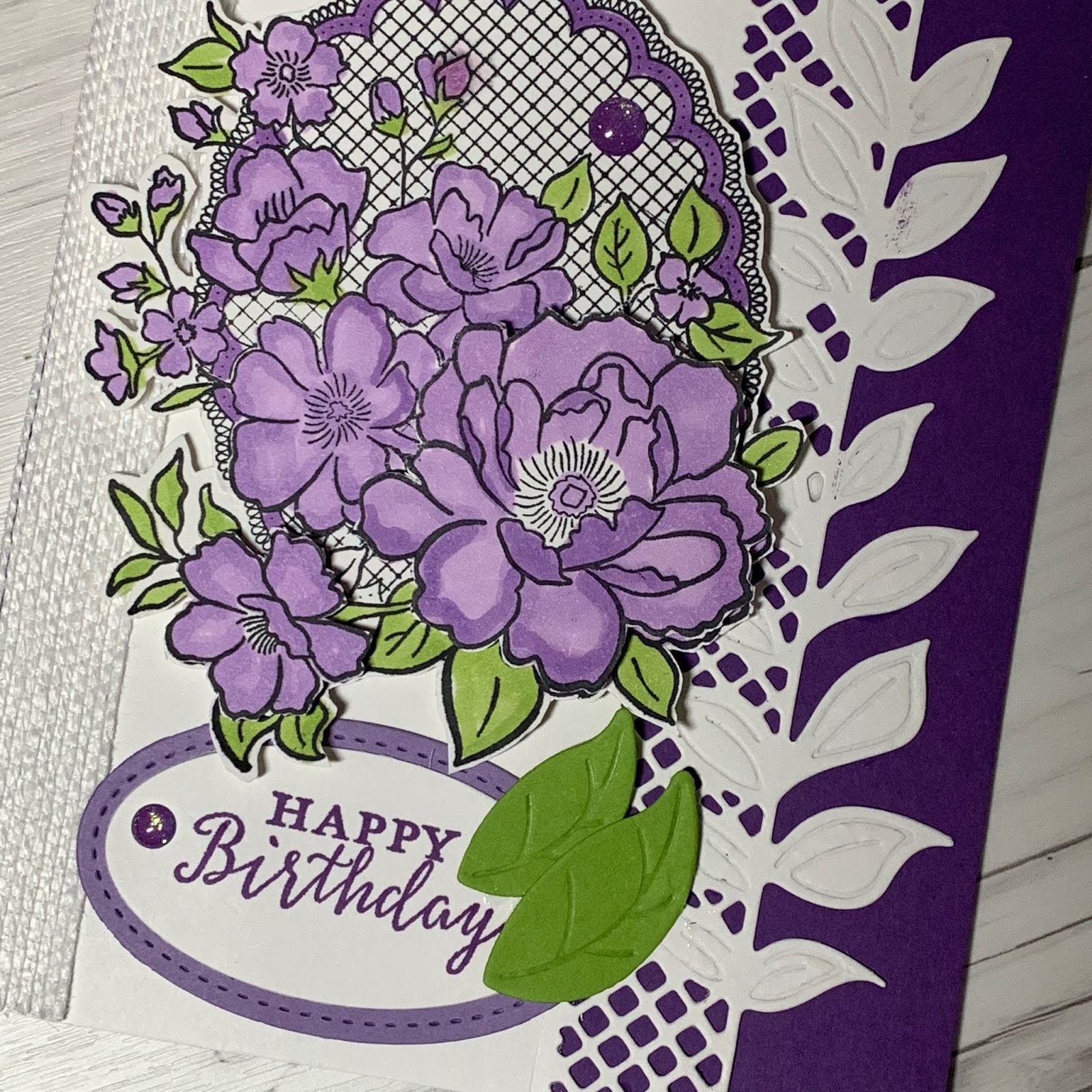 Stampin' Up! Lovely Lattice Stamp Set with Wonderful Floral Framelits