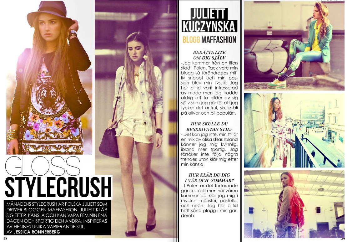 GLOSS MAGAZINE 05/12 | MAFFASHION