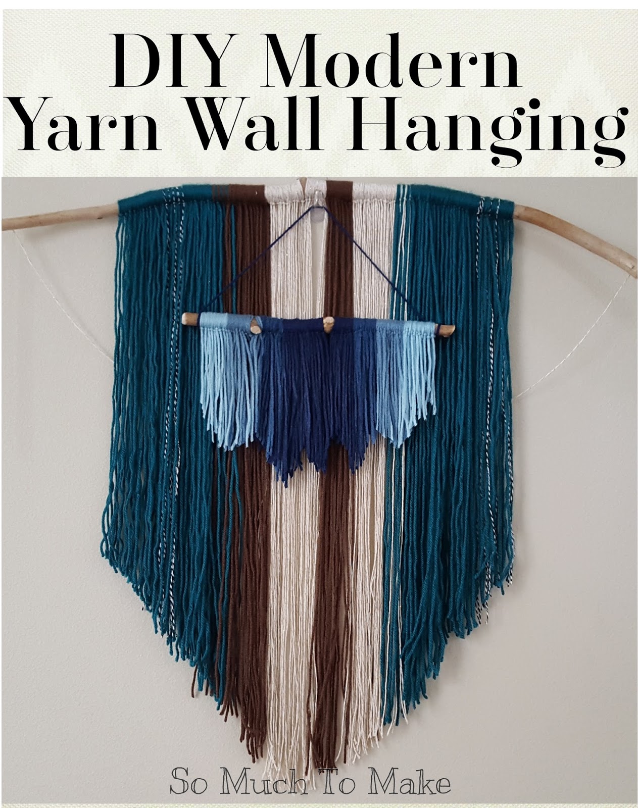 Yarn Wall Hanging – Two Ways In Under 30 Minutes - Restore Decor & More