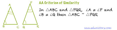CBSE Class 10 Maths CH6 Triangles (Important Points You must Know) - AA Criterion