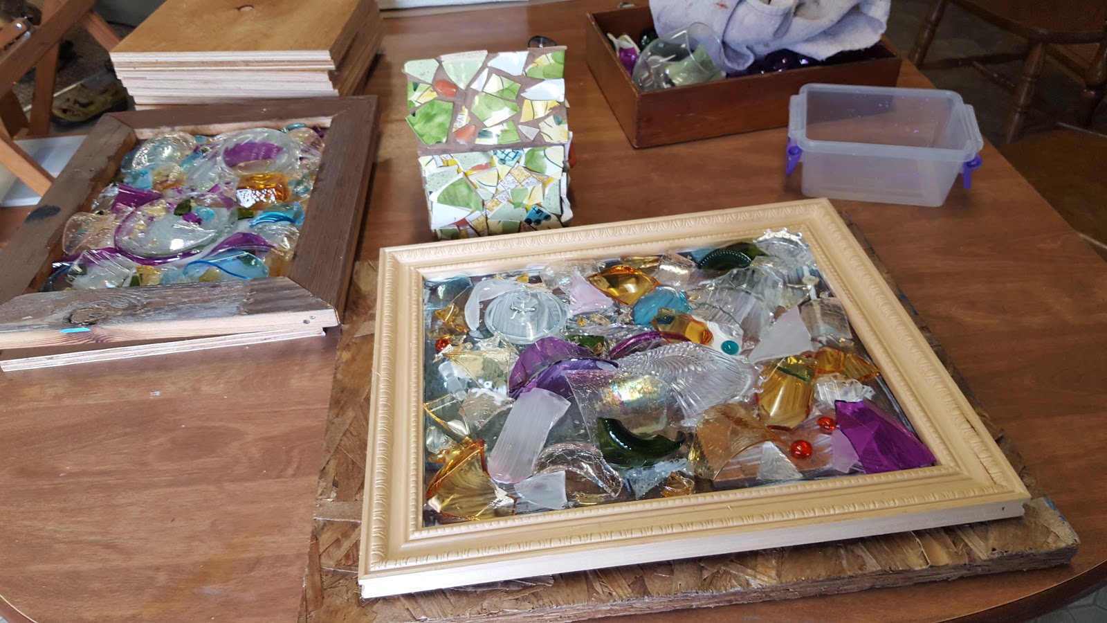 Broken Glass Mosaics DIY III