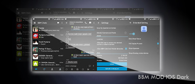 BBM MOD iOS Dark APK BBM MOD iOS Dark APK - Koleksi BBM Mod iPhone APK Android Terbaru Paling Keren