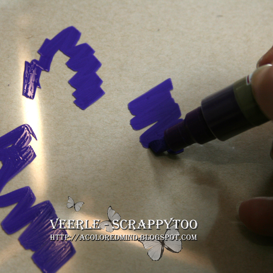 A colored mind Woodcraft markers...