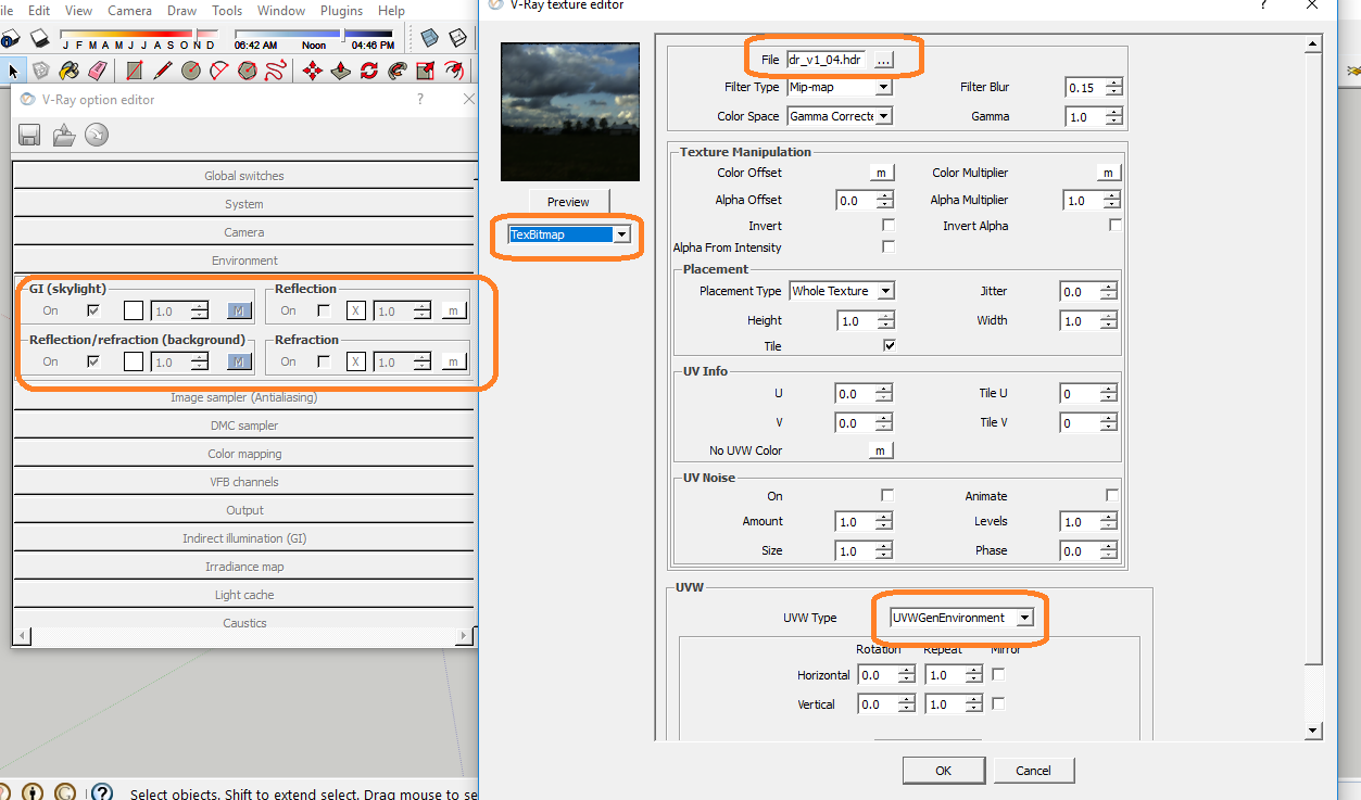Dizar Smart Cara Setting Vray Option Di Sketchup