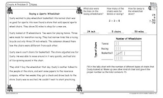Example of Excel Math lesson sheet