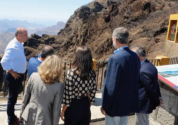 King Felipe and Queen Letizia visited Gran Canaria to view the areas affected by August’s forest fires