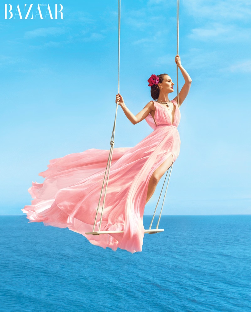 Natalie Portman luce increíble en rosa para Harper's Bazaar - MADSHION