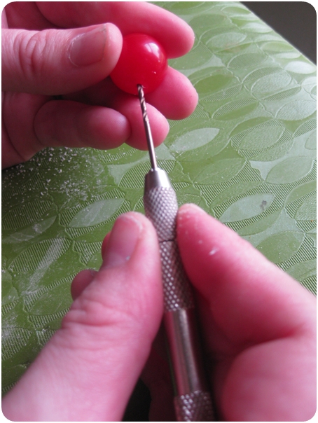 how to fix a bakelite cherry brooch