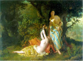 Las hijas del Cid, doña Elvira y doña Sol, según el pintor Dióscoro Puebla