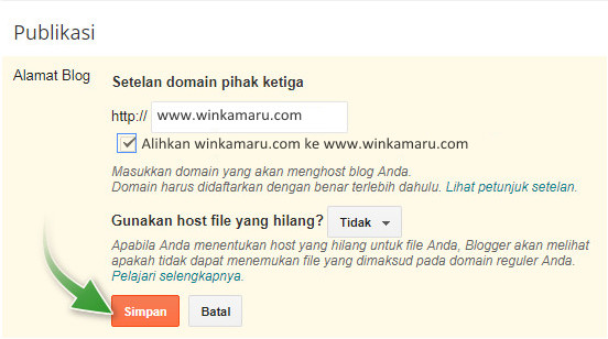 Panduan Menghubungkan Domain Ke Blogspot dari Niagahoster Panduan Menghubungkan Domain Ke Blogspot dari Niagahoster