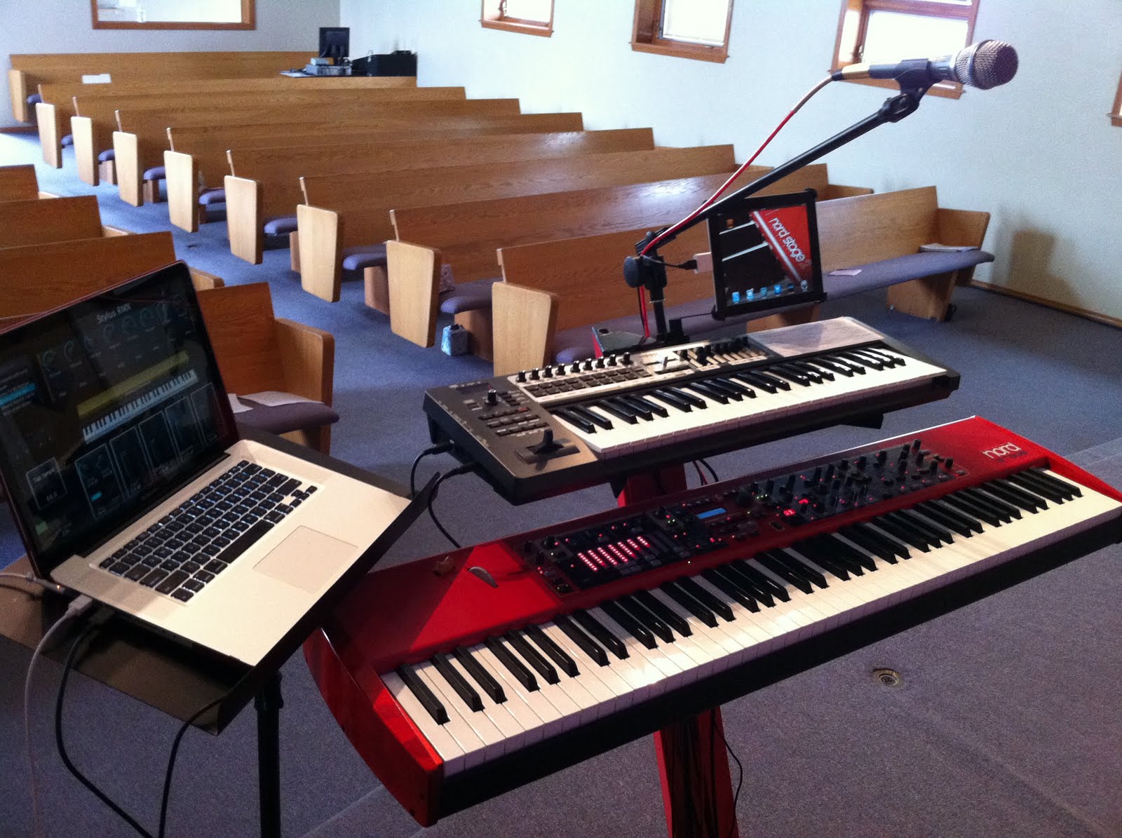 A MERGING OF 2 PASSIONS WORSHIP & TECHNOLOGY My Keyboard Rig