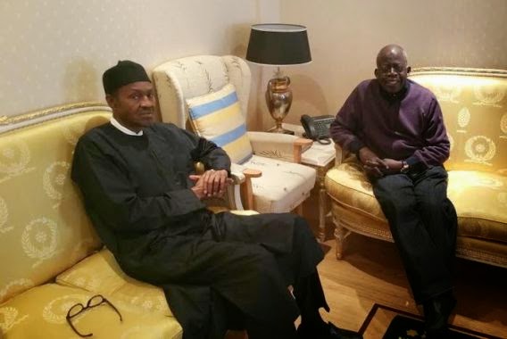 1 Photos: Buhari pictured with Bola Tinubu in London