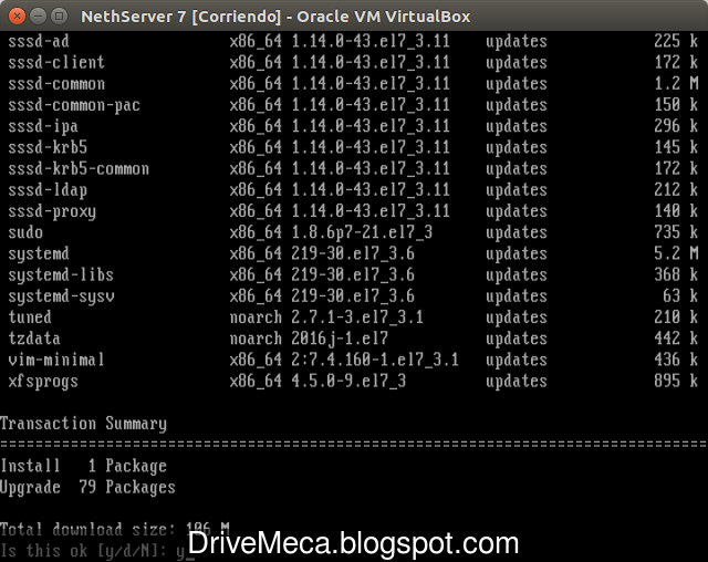 DriveMeca instalando NethServer paso a paso