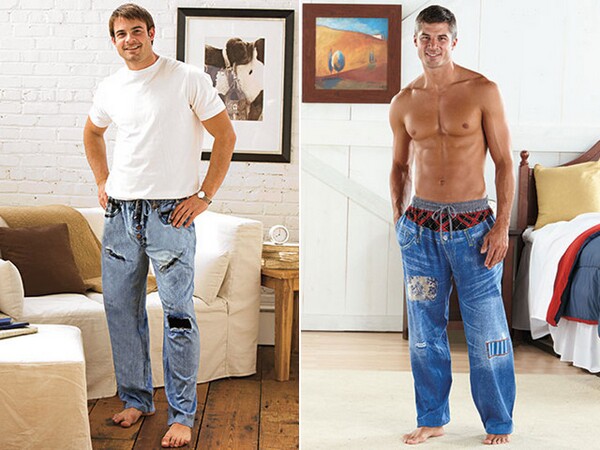 Printed Pajama Jeans For Men