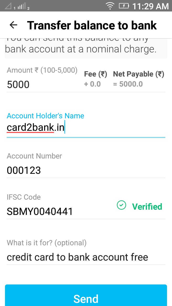 Paytm to bank account transfer instantly credit card to bank account using paytm