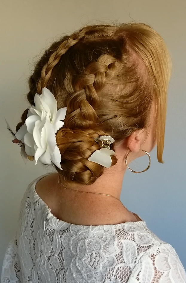 Braids & Hairstyles for Super Long Hair Palm Sunday Updo