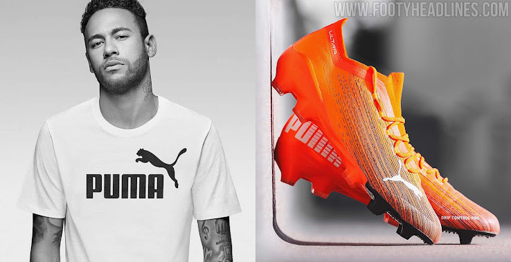 neymar orange boots