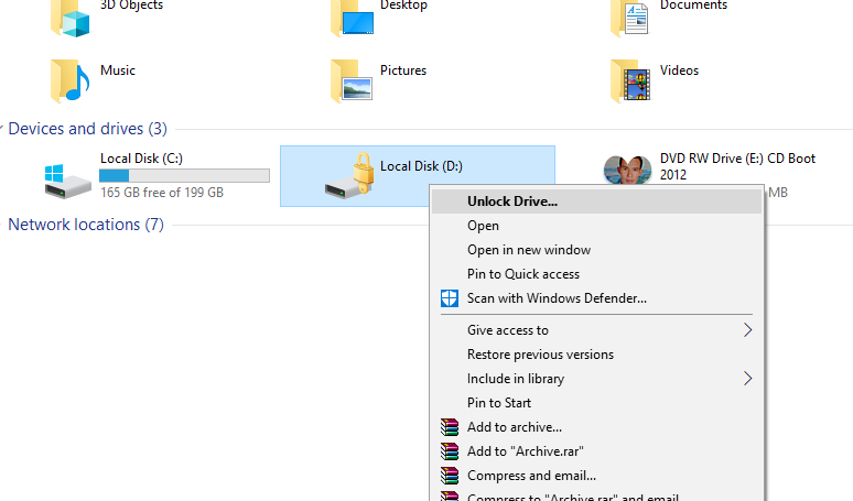 Unlock Drive... Unlock Drive...