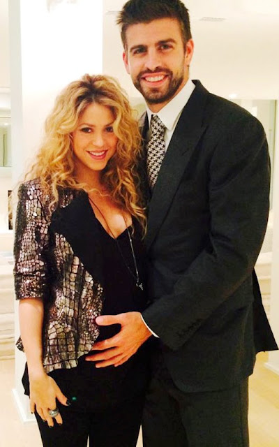 Shakira y Gerard Piqué Foto de Shakira muy feliz con su pareja Gerard Piqué