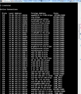 netstat command for windows