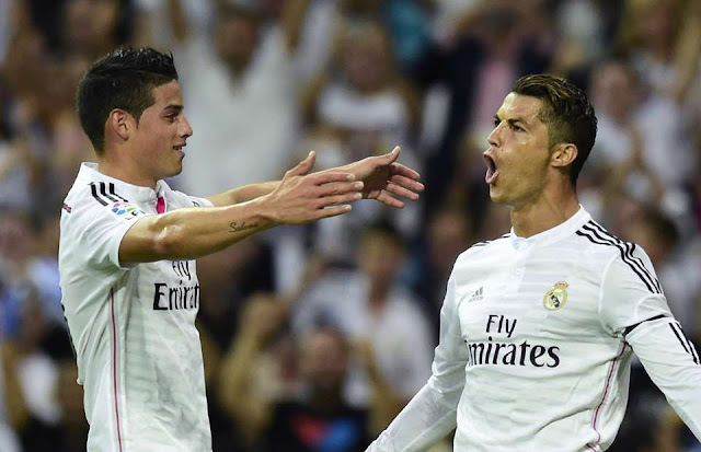 Ronaldo có hattrick và sẽ phá kỷ lục nửa thế kỷ James-vs-ronaldo