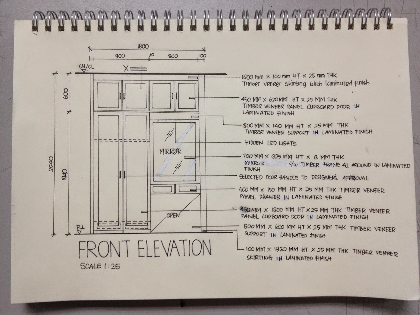 BuiltIn Furniture Detail Drawing
