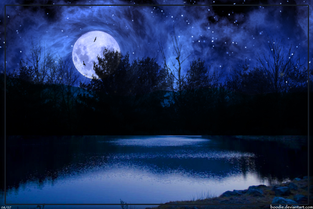 3 14 ночи. Синяя Луна. Лунная Соната иллюстрация. Картина синяя с луной. Ночная Соната.