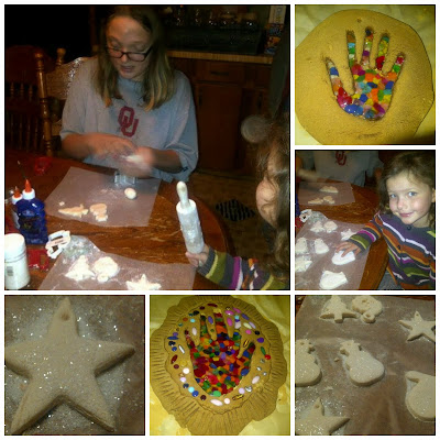 The Homeschool Hive: Stained Glass Christmas Crafts From Salt Dough