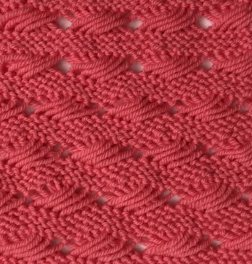 Textured Knits INDIAN CROSS STITCH