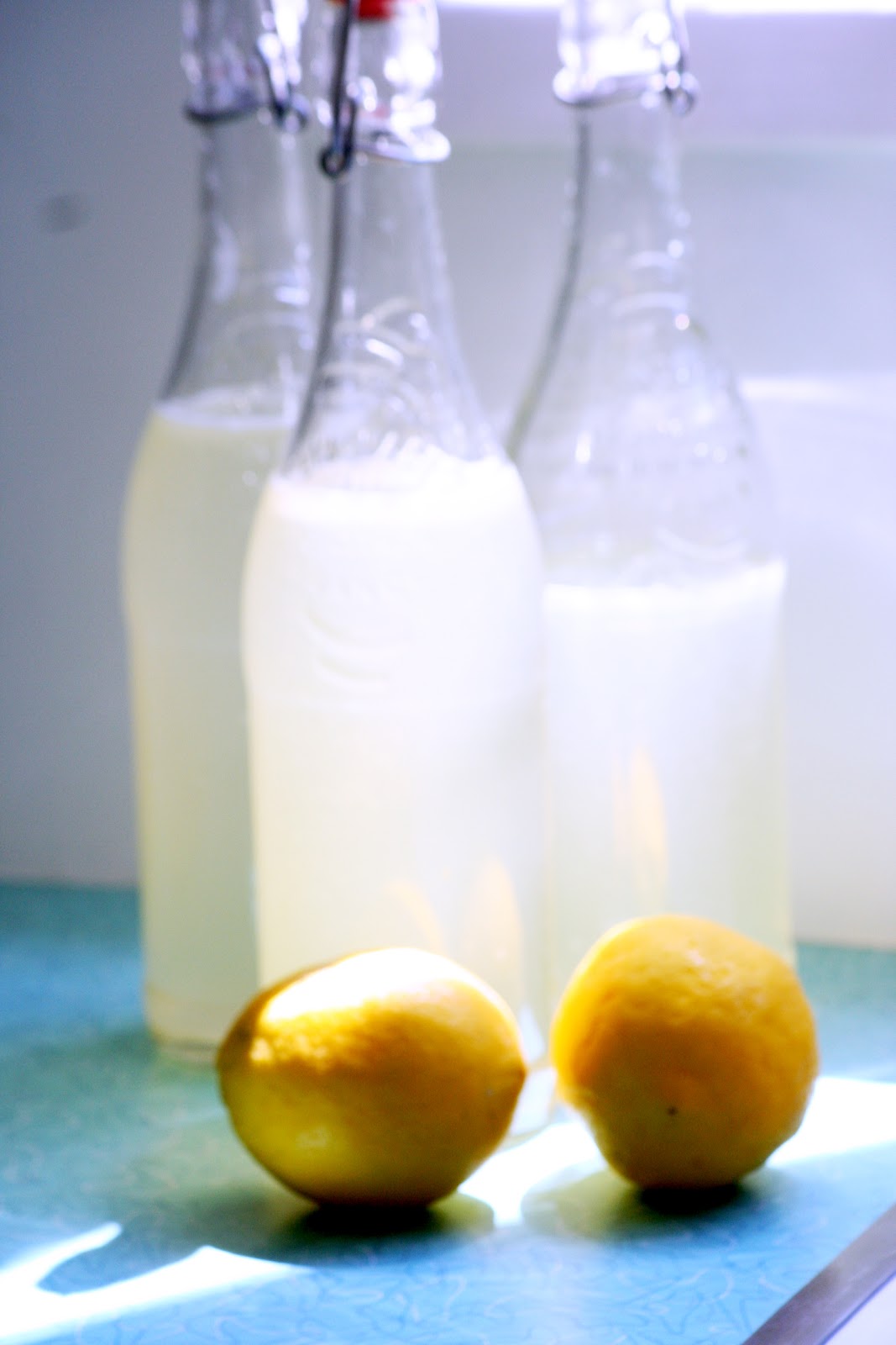 Picnics in the Park: Homemade Lemonade In Recycled Glass Bottles